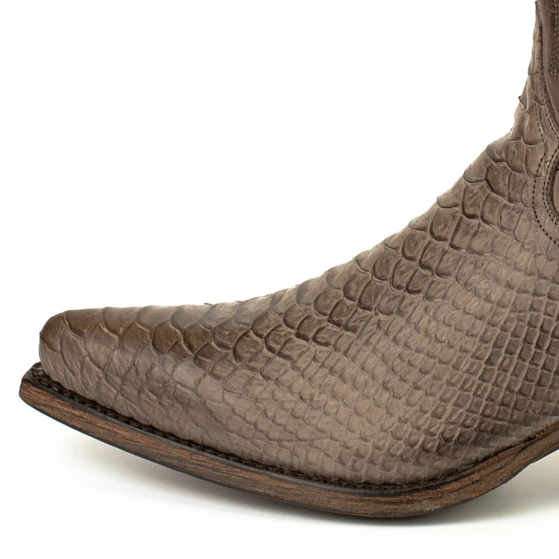 Handgefertigte Westernstiefel CowboyStiefel für Damen aus dunkelbraunem Leder 2524