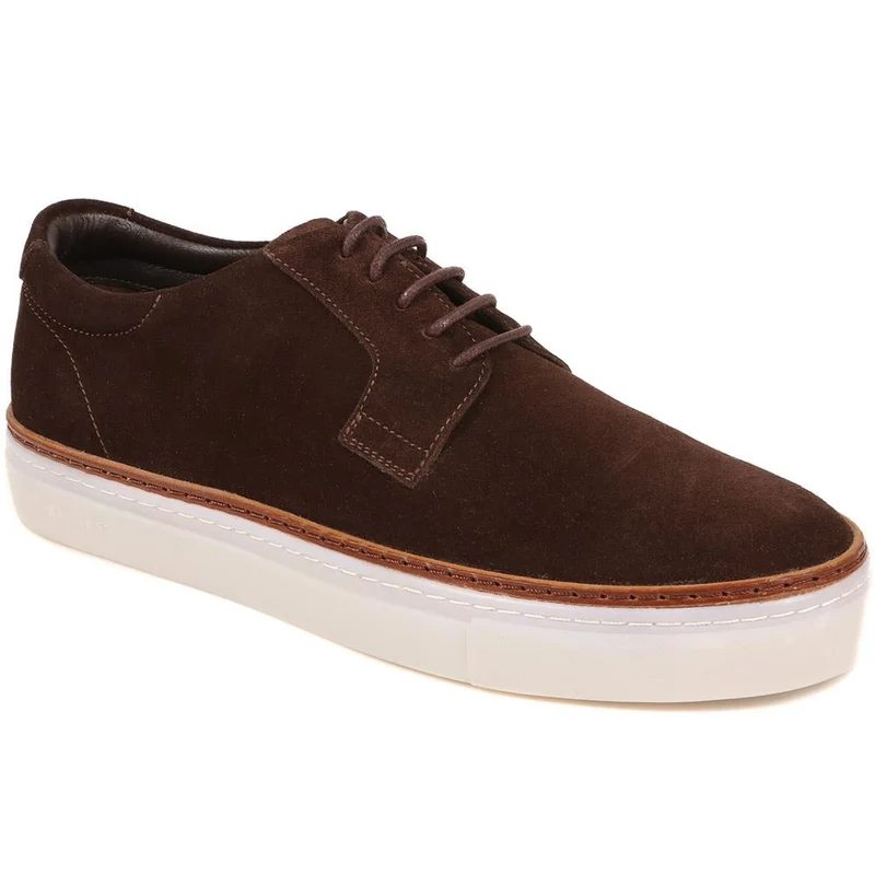 Sabastian Lace Up Shoes - SABASTIAN / 324 726 - Brown Suede