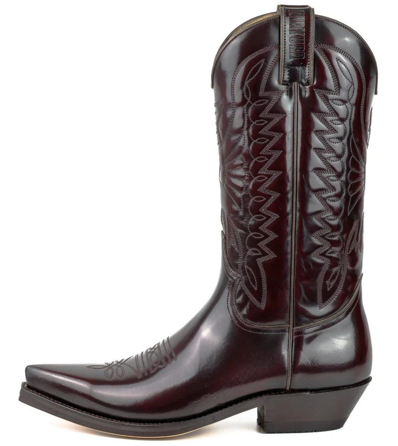 Country- und Western-Cowboystiefel 1920-C aus rotem Lackleder für Herren und Damen