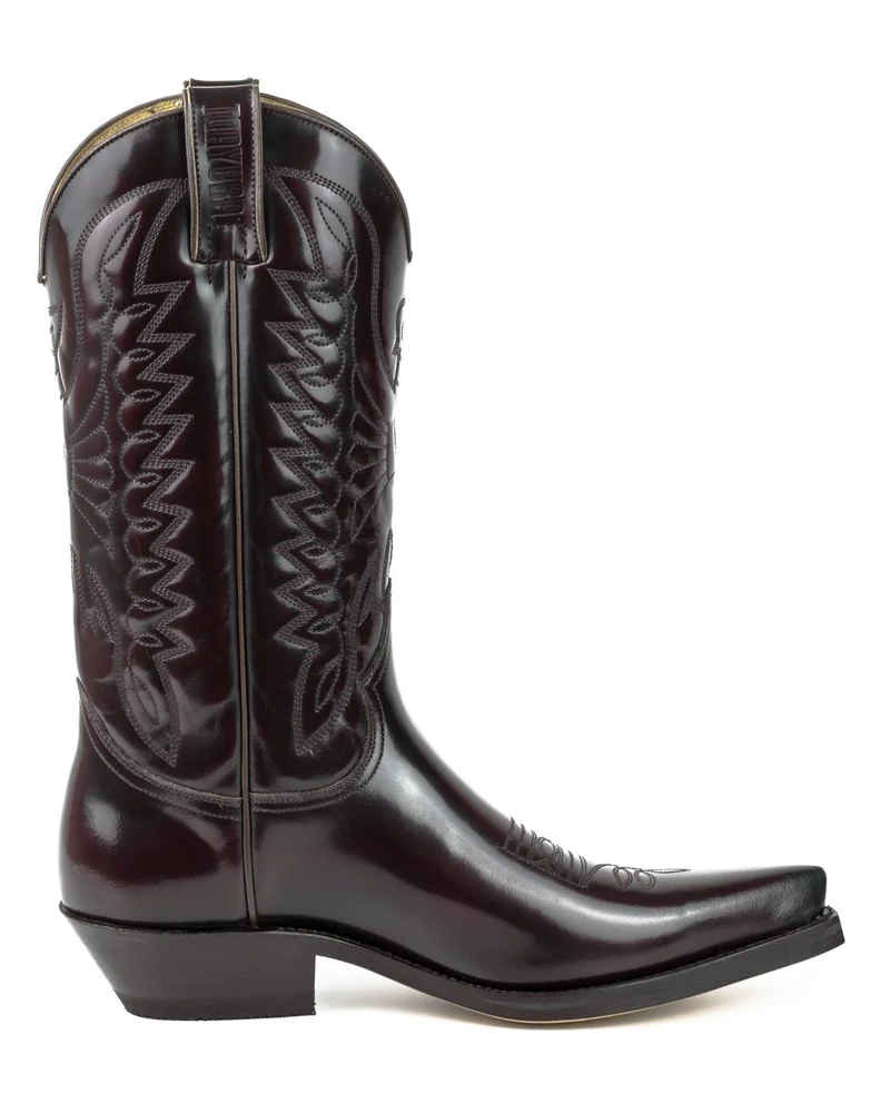 Country- und Western-Cowboystiefel 1920-C aus rotem Lackleder für Herren und Damen