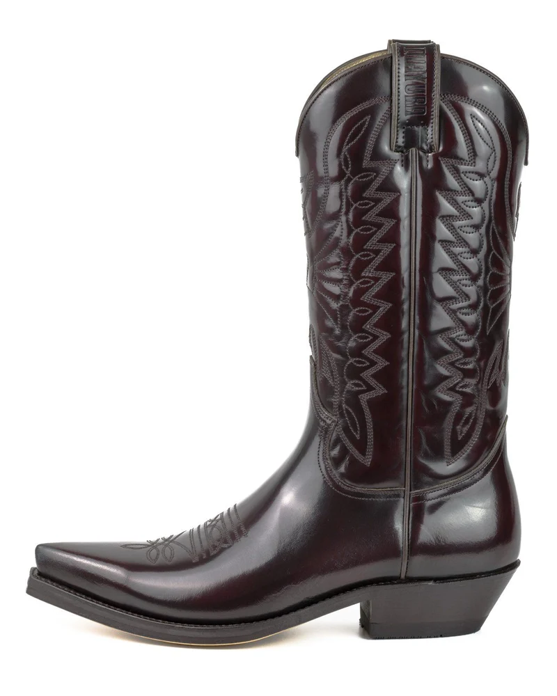 Country- und Western-Cowboystiefel 1920-C aus rotem Lackleder für Herren und Damen