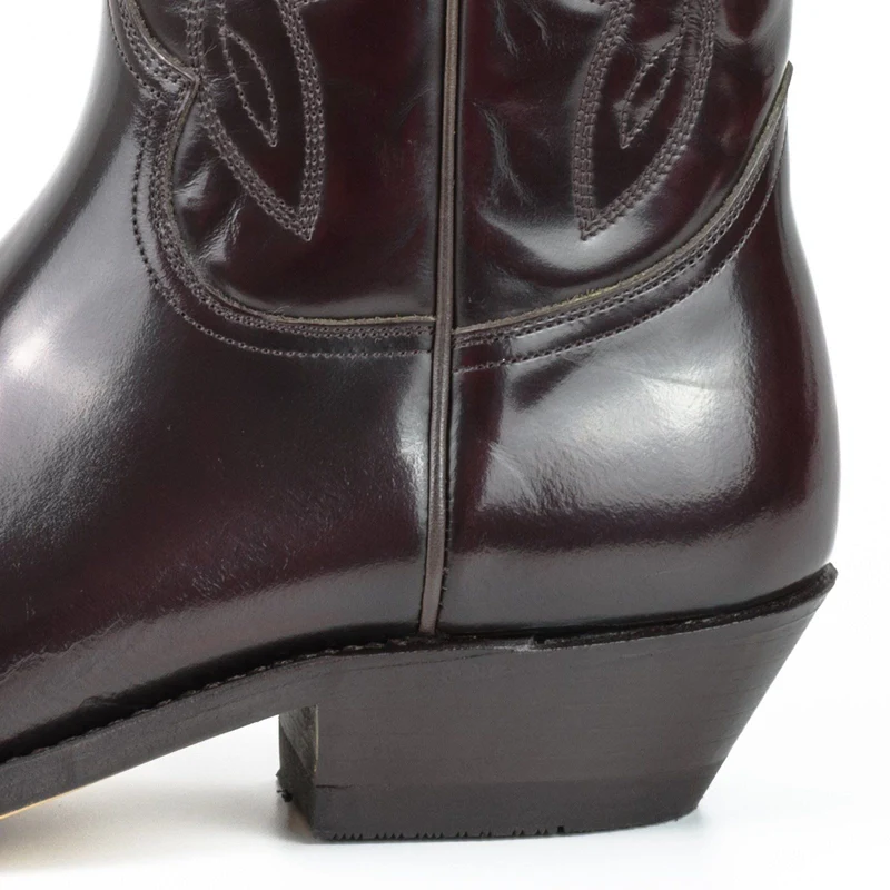 Country- und Western-Cowboystiefel 1920-C aus rotem Lackleder für Herren und Damen