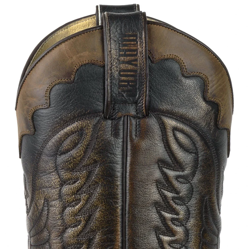 Cowboy-, Country- und Westernstiefel für Damen und Herren, 1927-C, braun-graues Leder | Sofort lieferbar | Größe 37/43