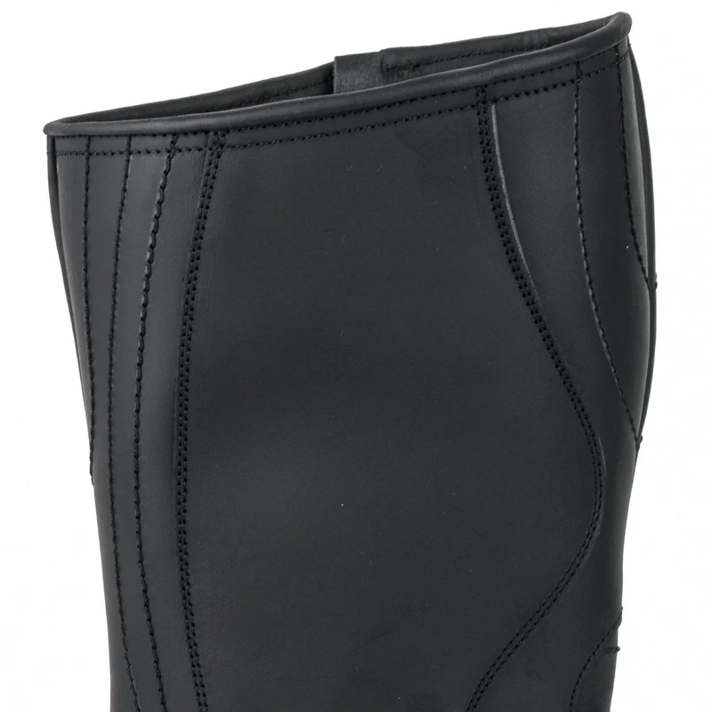Herren- und Damen-Biker-Motard-Stiefel 1594-6 aus schwarzem Leder