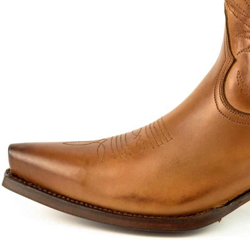 Damen-Cowboystiefel, Country- und Westernstiefel 2536, Kamelleder | Sofort lieferbar | Größe 40