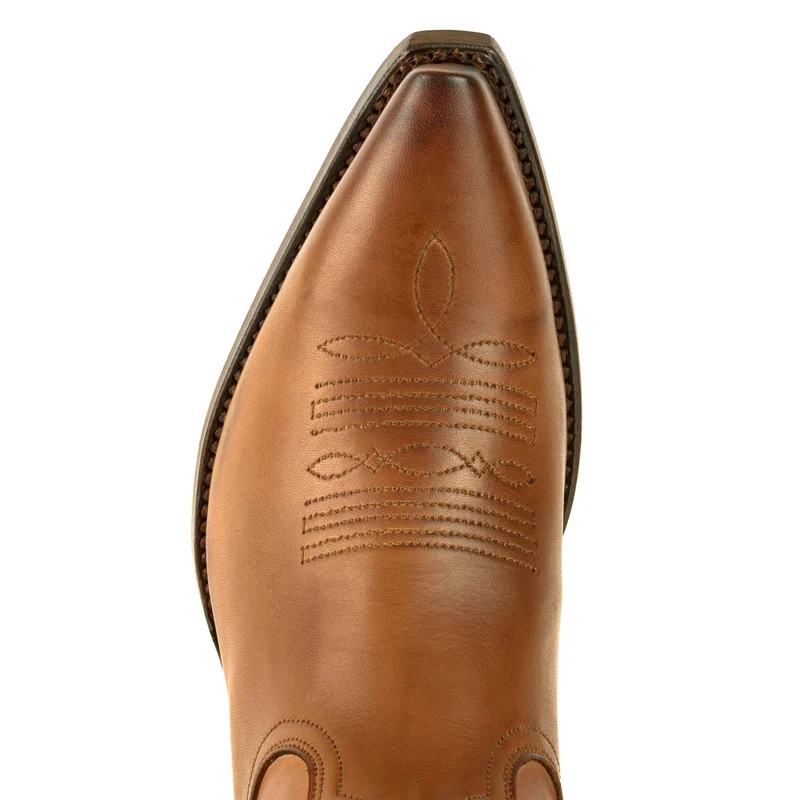 Damen-Cowboystiefel, Country- und Westernstiefel 2536, Kamelleder | Sofort lieferbar | Größe 40