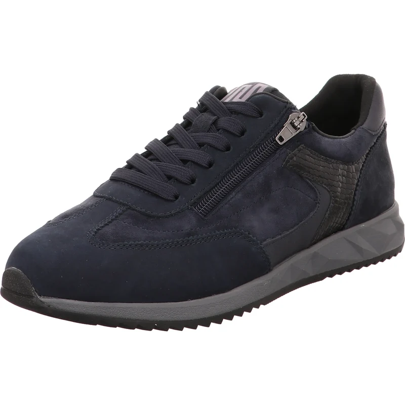 Waldläufer Schnürschuh H-Janett blau