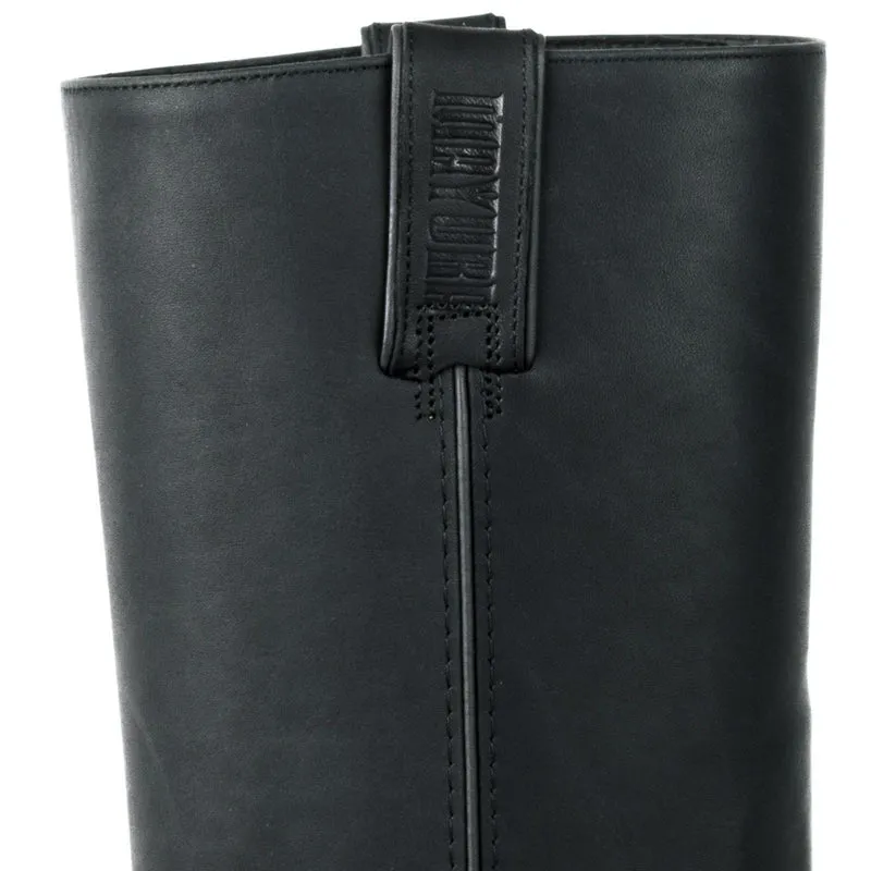 Bikerstiefel für Damen und Herren, Modell 01, Schwarzes Leder | Sofort lieferbar | Größe 42