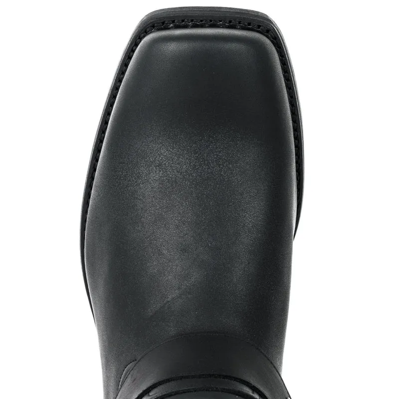 Bikerstiefel für Damen und Herren, Modell 01, Schwarzes Leder | Sofort lieferbar | Größe 42
