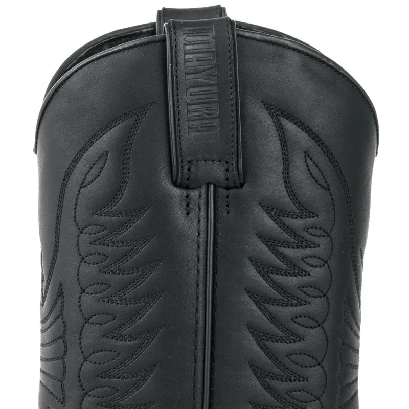 Cowboy Country- und Westernstiefel für Damen und Herren 20 Schwarzes Leder