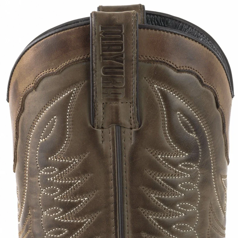 Cowboy-Country- und Westernstiefel für Damen und Herren 17 Öko-Leder Braun