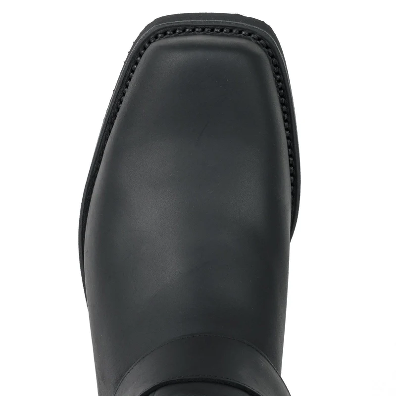 Herren- und Damen-Biker-Motard-Stiefel 1501-6 aus schwarzem Leder