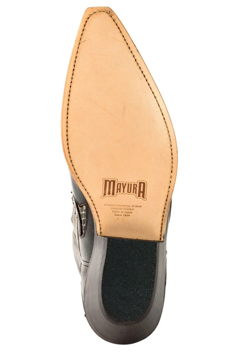 Country- und Western-Cowboystiefel 1935-C für Herren und Damen aus exotischem braunem und weißem Leder