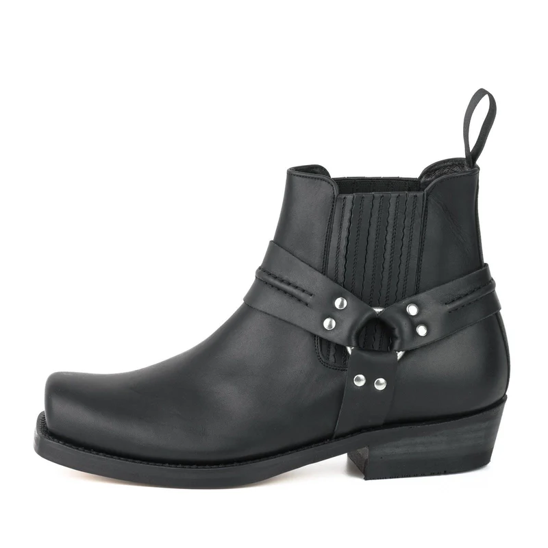 Motorradstiefel für Damen und Herren, Größe 04, Schwarzes Leder | Sofort lieferbar | Größe 39
