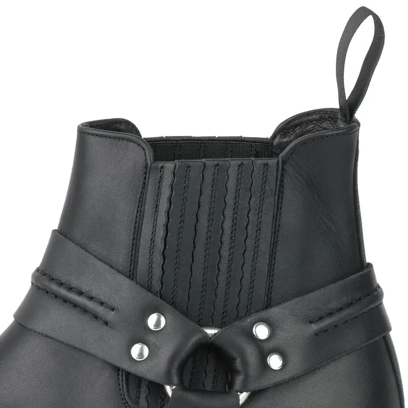 Motorradstiefel für Damen und Herren, Größe 04, Schwarzes Leder | Sofort lieferbar | Größe 39