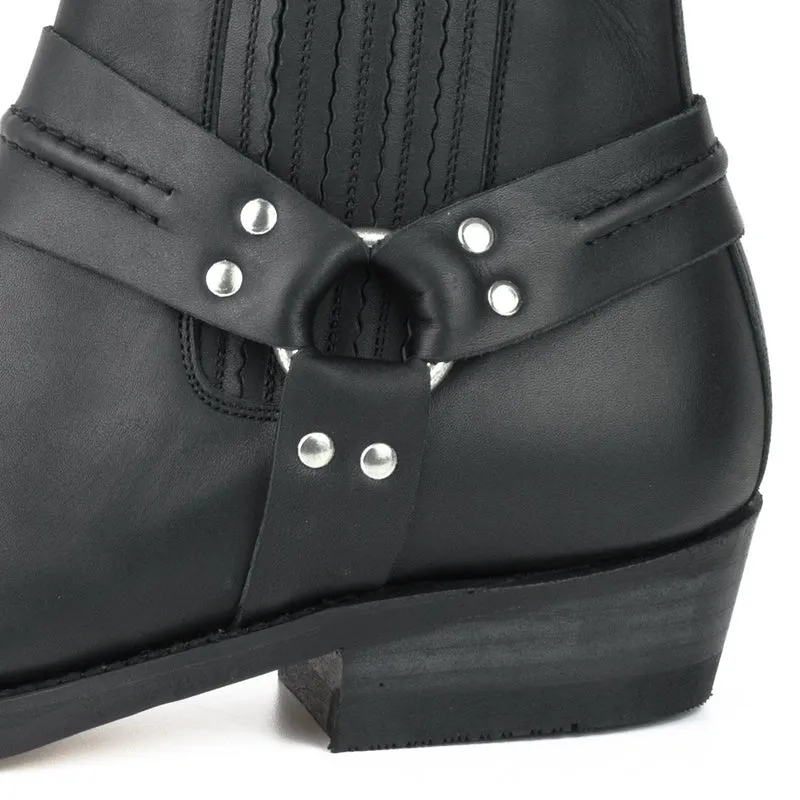 Motorradstiefel für Damen und Herren, Größe 04, Schwarzes Leder | Sofort lieferbar | Größe 39