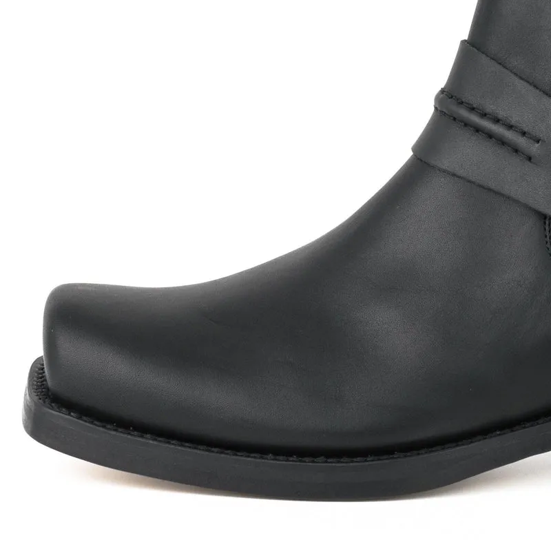 Motorradstiefel für Damen und Herren, Größe 04, Schwarzes Leder | Sofort lieferbar | Größe 39