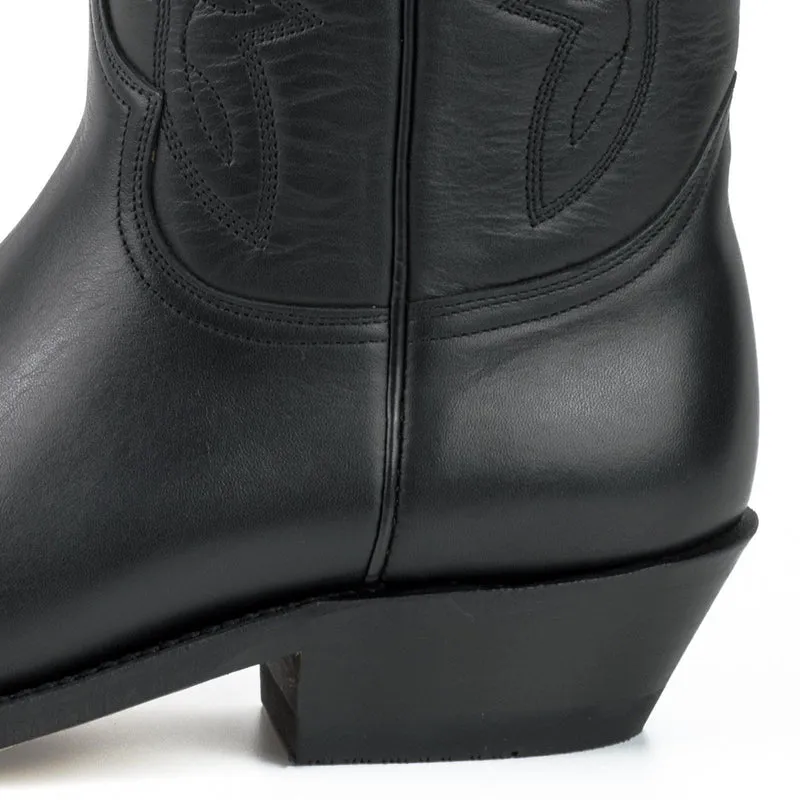 Cowboy-, Country- und Westernstiefel für Damen und Herren, 1920er-Jahre, schwarzes Leder | Sofort lieferbar | Größe 46