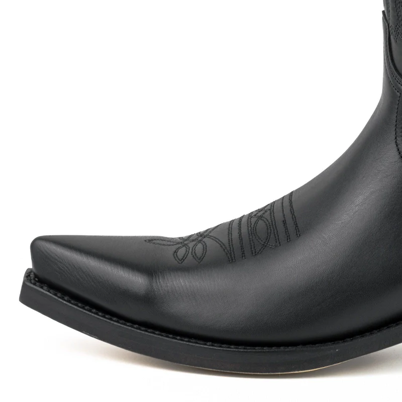 Cowboy-, Country- und Westernstiefel für Damen und Herren, 1920er-Jahre, schwarzes Leder | Sofort lieferbar | Größe 46