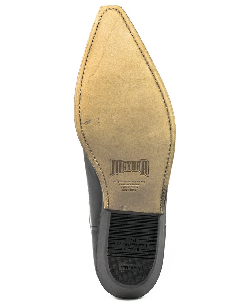 Cowboy-, Country- und Westernstiefel für Damen und Herren, 1920er-Jahre, schwarzes Leder | Sofort lieferbar | Größe 46