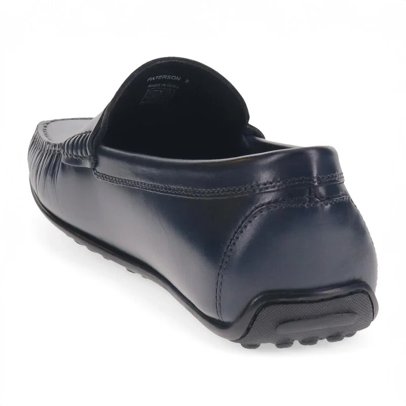 Paterson Leather Moccasins - PATERSON / 325 093 - Navy