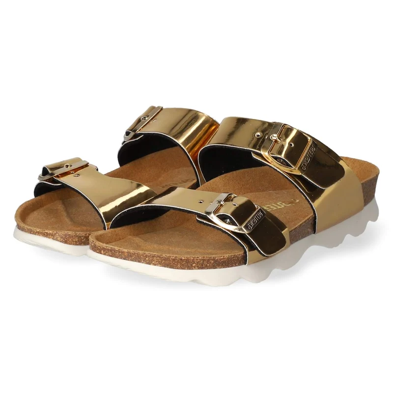 Pantoletten Gold