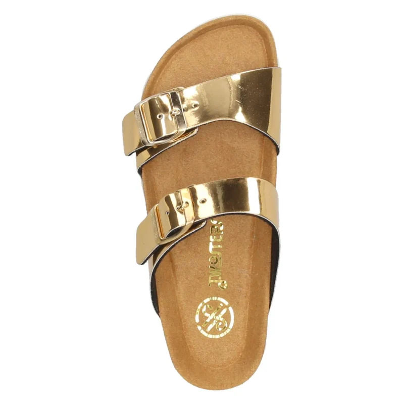 Pantoletten Gold