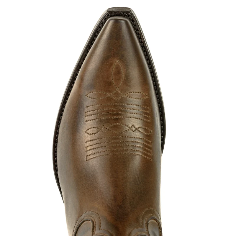Handgefertigte Westernstiefel CowboyStiefel für Damen aus Leder 2536 Braun