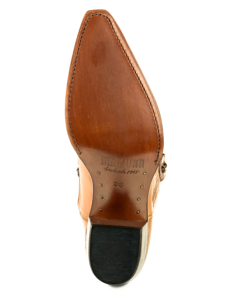 Handgefertigte Westernstiefel CowboyStiefel für Damen aus Kamelleder 2536