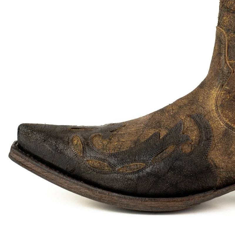 Herren-Cowboystiefel, Country- und Westernstiefel, 1931, Braun und Schwarz | Sofort lieferbar | Größe 41
