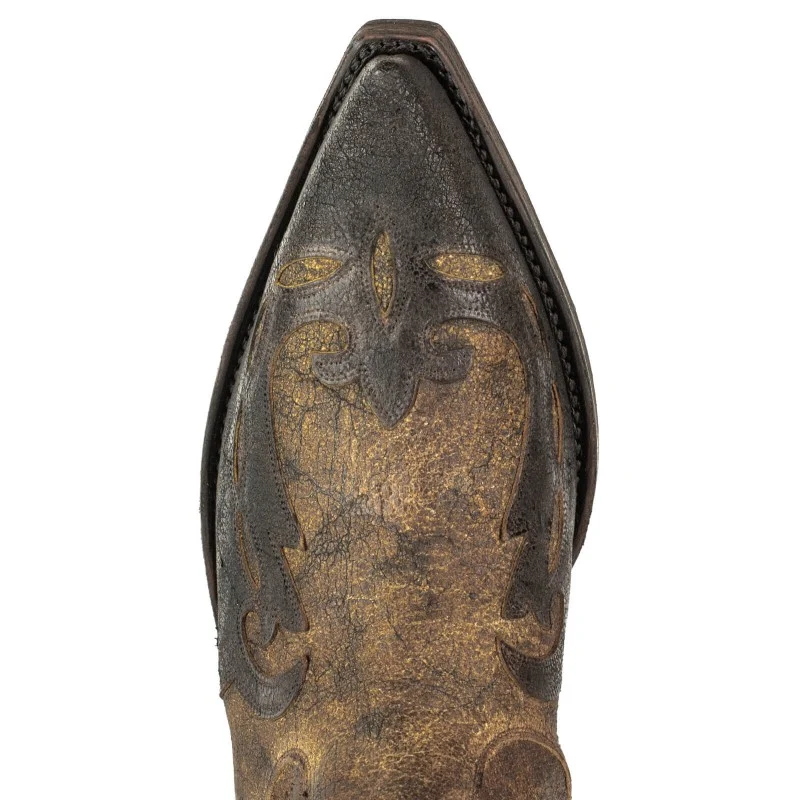 Herren-Cowboystiefel, Country- und Westernstiefel, 1931, Braun und Schwarz | Sofort lieferbar | Größe 41