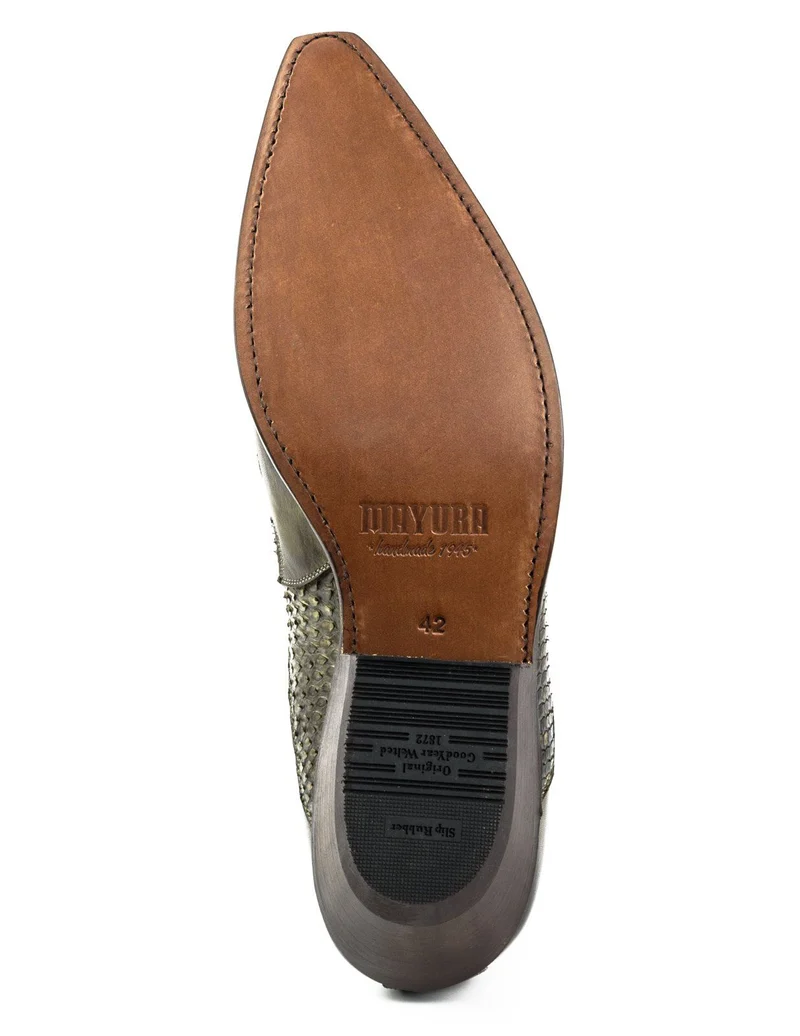 Urban Cowboy Boots für Damen und Herren, 2500 Leder, Braun und Dunkelbraun Exotic | Sofort lieferbar | Größe 39/42