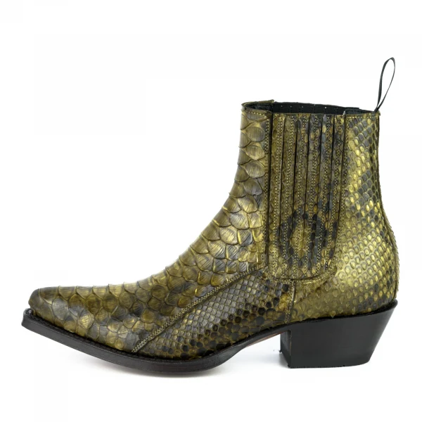 Urban and Exotic Green Kaky handgefertigte Damenstiefel oder Stiefeletten 2496