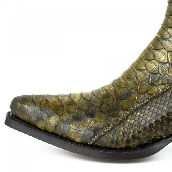Urban and Exotic Green Kaky handgefertigte Damenstiefel oder Stiefeletten 2496