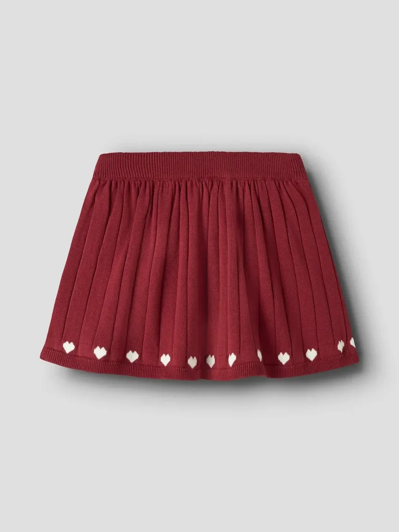 Name It - Nmfralbos Knit Skirt - 5158241 Red Dahlia