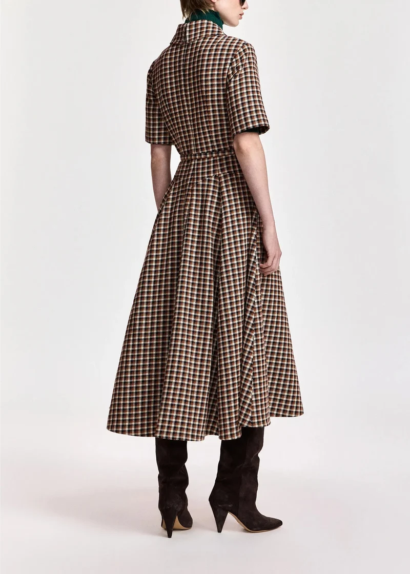 Essentiel Antwerp - Kin Fitted Shirt Dress - K1bw Combo1 Brown Sugar