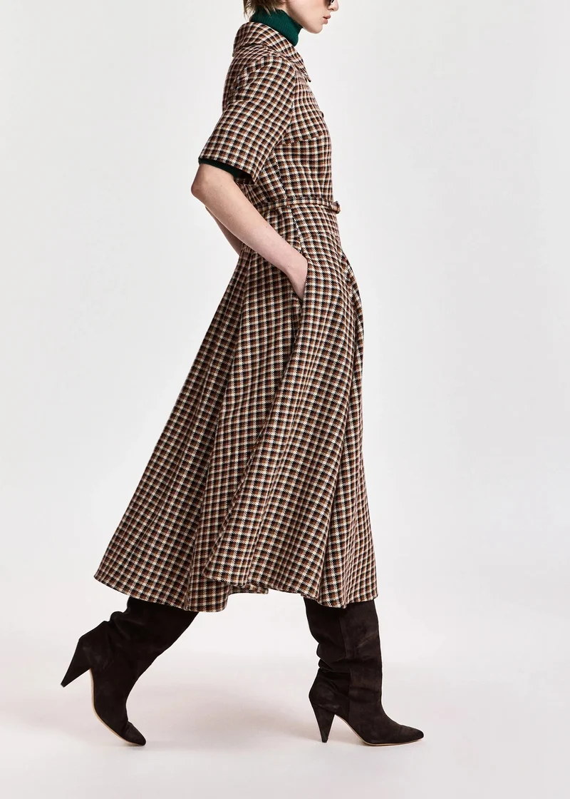 Essentiel Antwerp - Kin Fitted Shirt Dress - K1bw Combo1 Brown Sugar