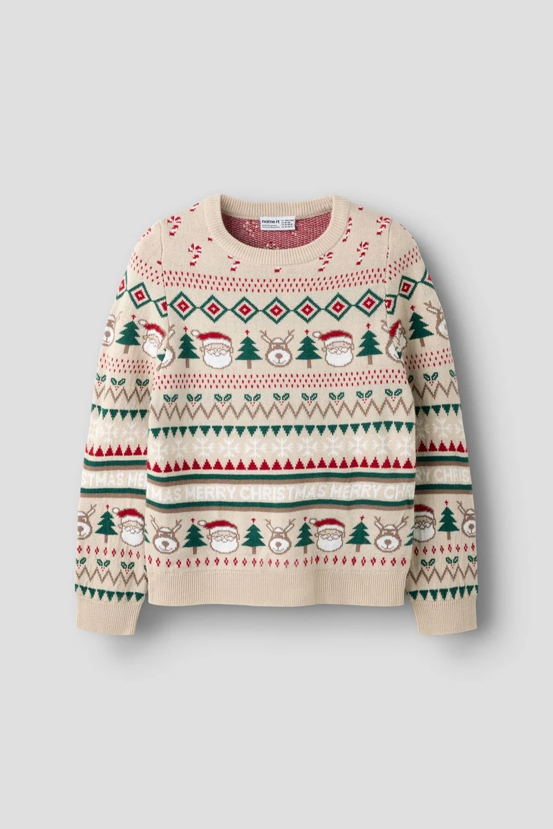 Name It - Nknralkos Ls Knit - 5161629 Peyote