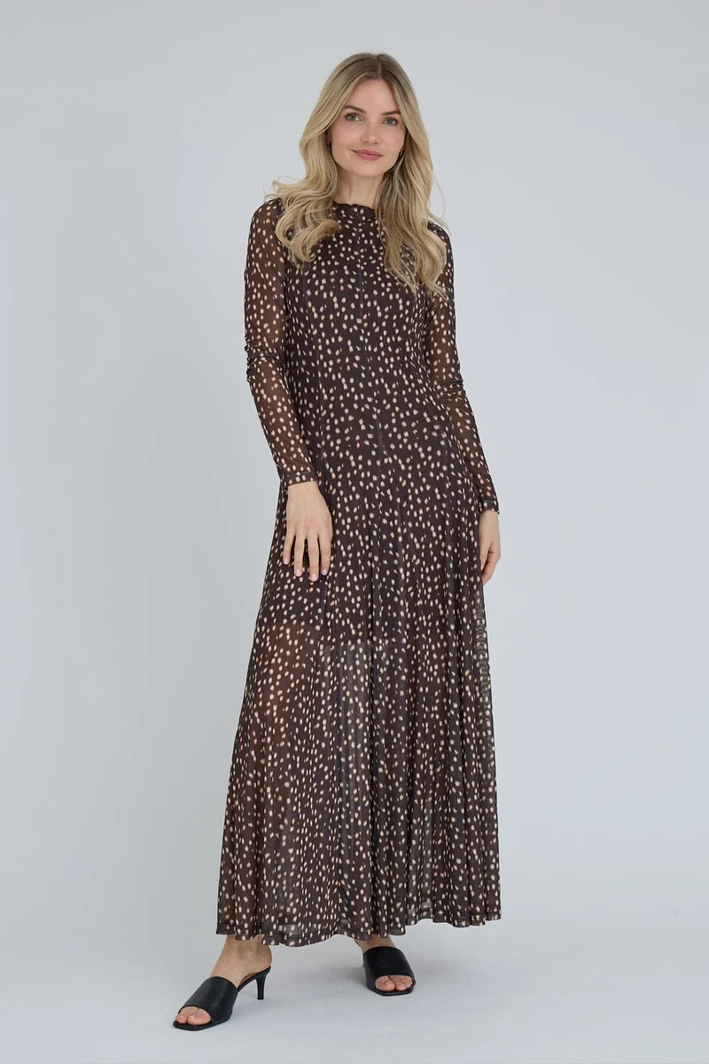 A-View - Messa Bambi Dress AV8341 - 194 - Dark Brown