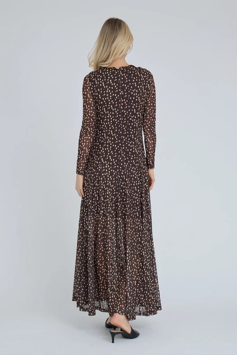 A-View - Messa Bambi Dress AV8341 - 194 - Dark Brown