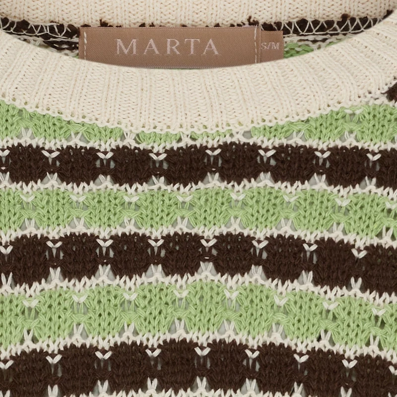 Marta Du Chateau - Mdcnivelle Knit KNA110M - Moro/Erba