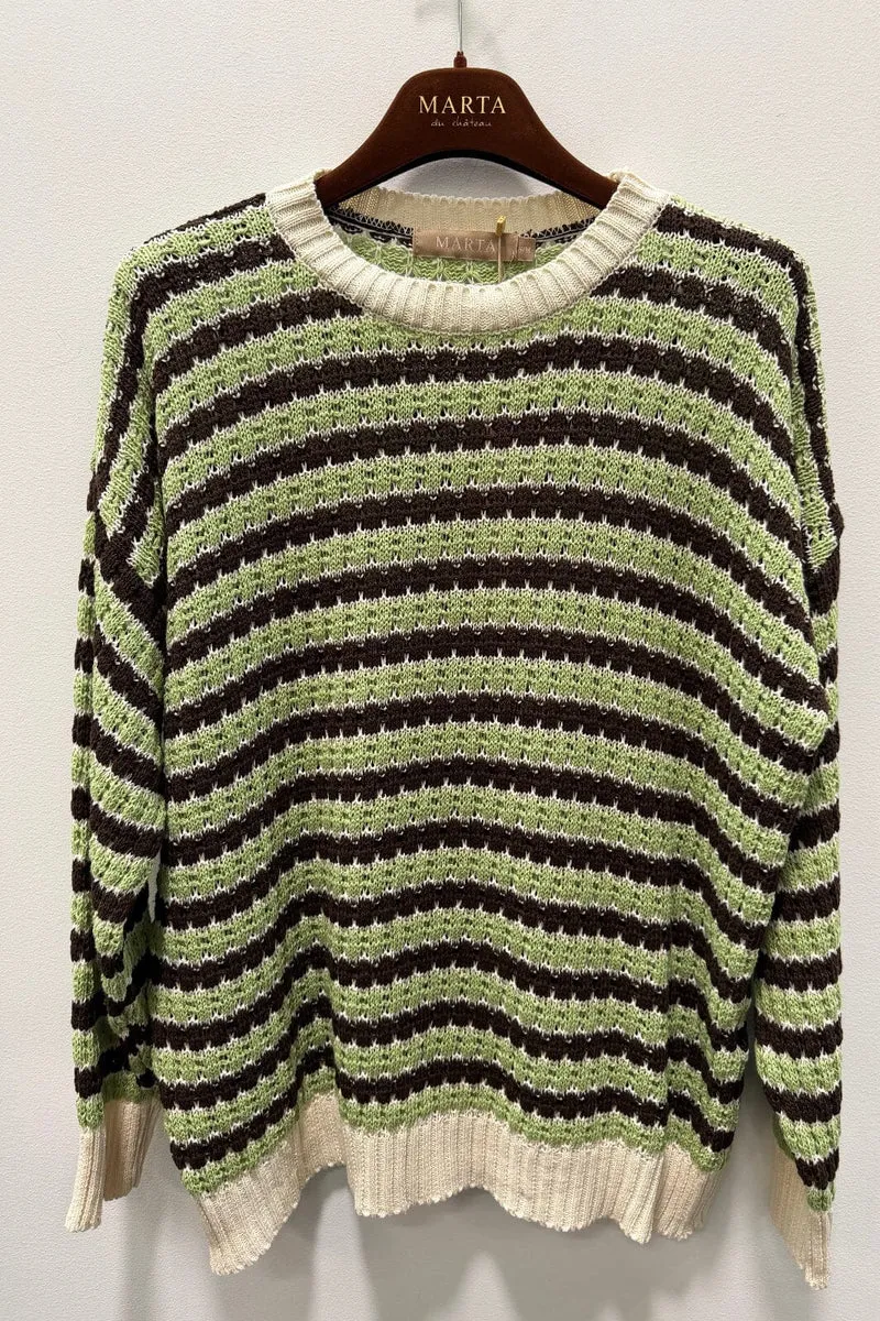 Marta Du Chateau - Mdcnivelle Knit KNA110M - Moro/Erba