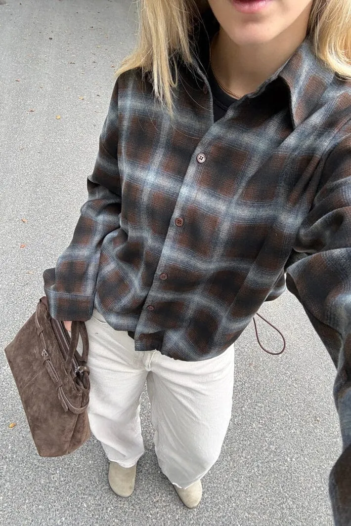 Noella - N-Nila Shirt 18150001 - 528 - Danne Brown Blue Check