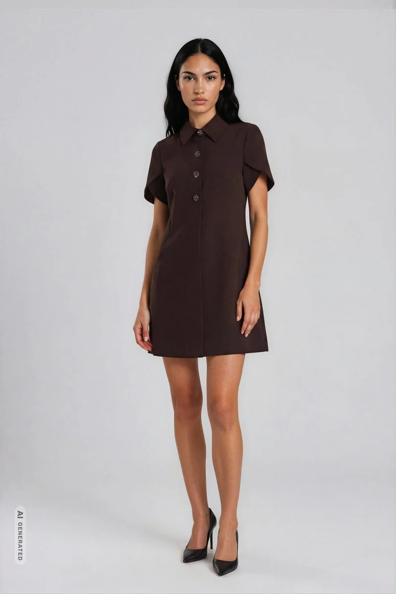 Bruuns Bazaar - Rubysusbbzendia Dress Bbw5204 - Dark Brown
