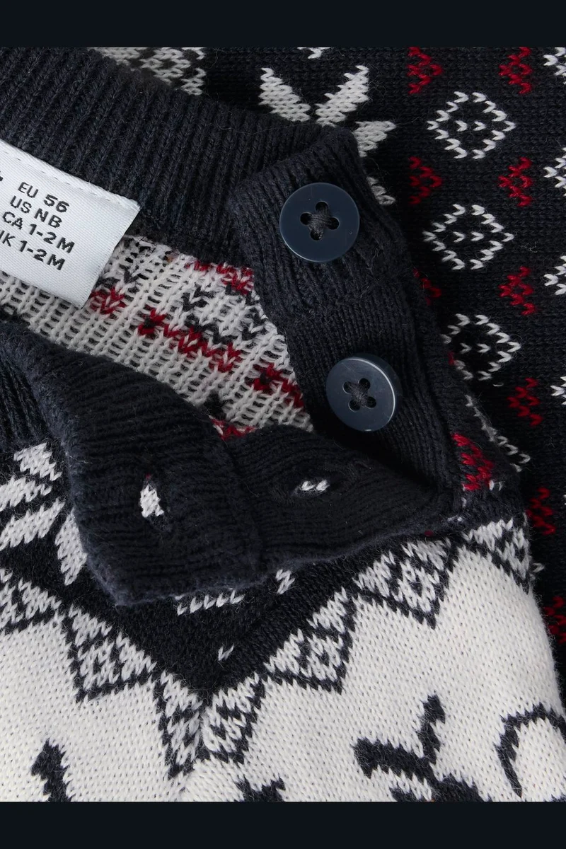 Name It - Nbnrismas Ls Knit - 5074894 Navy Blazer