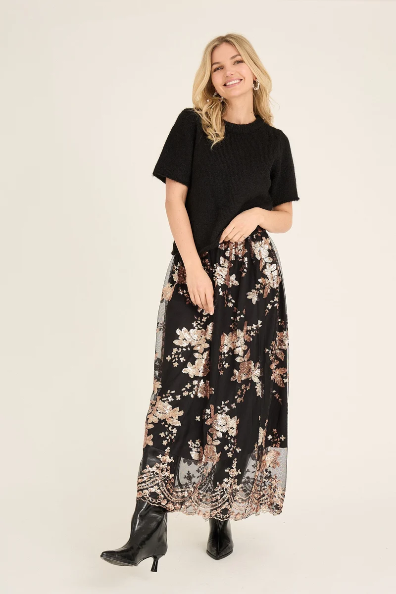 A-View - Estelle Skirt AV6094 - 307 - Rose Gold