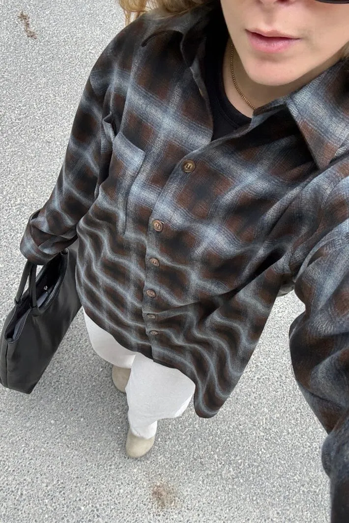Noella - N-Marlon Shirt 18150002 - 528 - Danne Brown Blue Check