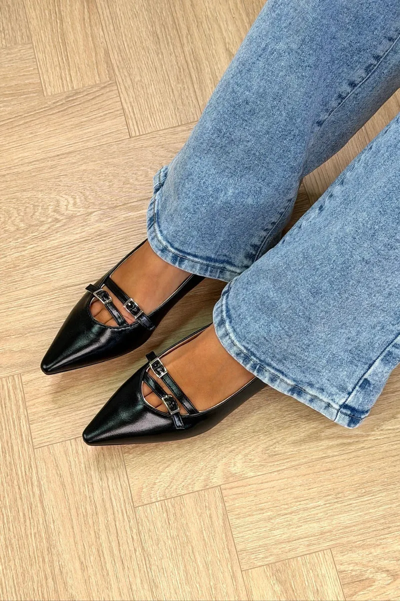 Bloom - Galanthus Ballet Flats - Black