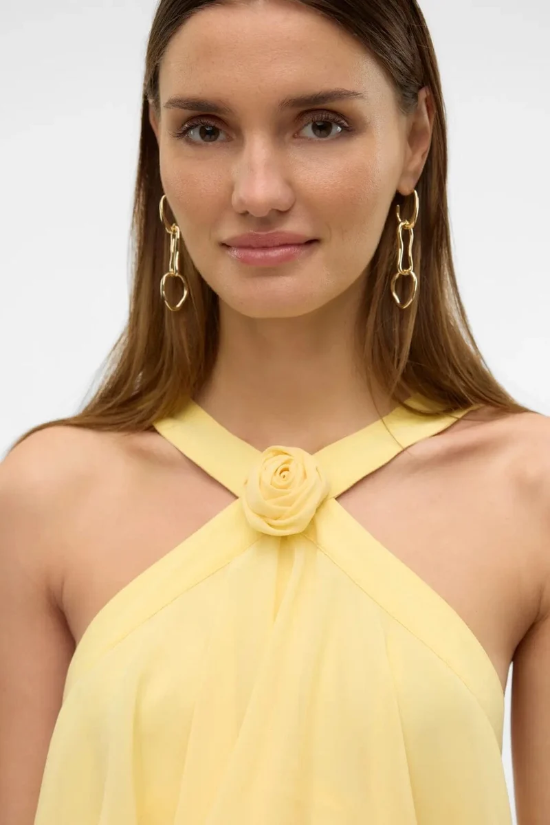 Vero Moda - Vmfelicia Sl Ruffle Maxi Dress - 4748265 Pale Banana