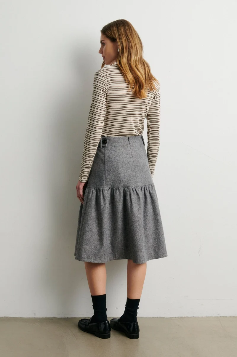 Second Female - Lydney Skirt 60968 - 7002 Grey Melange